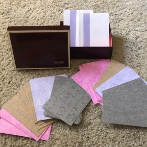 Beautiful COACH stationary and envelope set